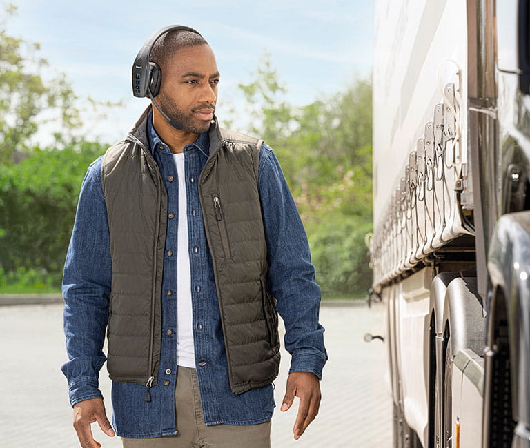 BlueParrott B650 By Truck  Walking 