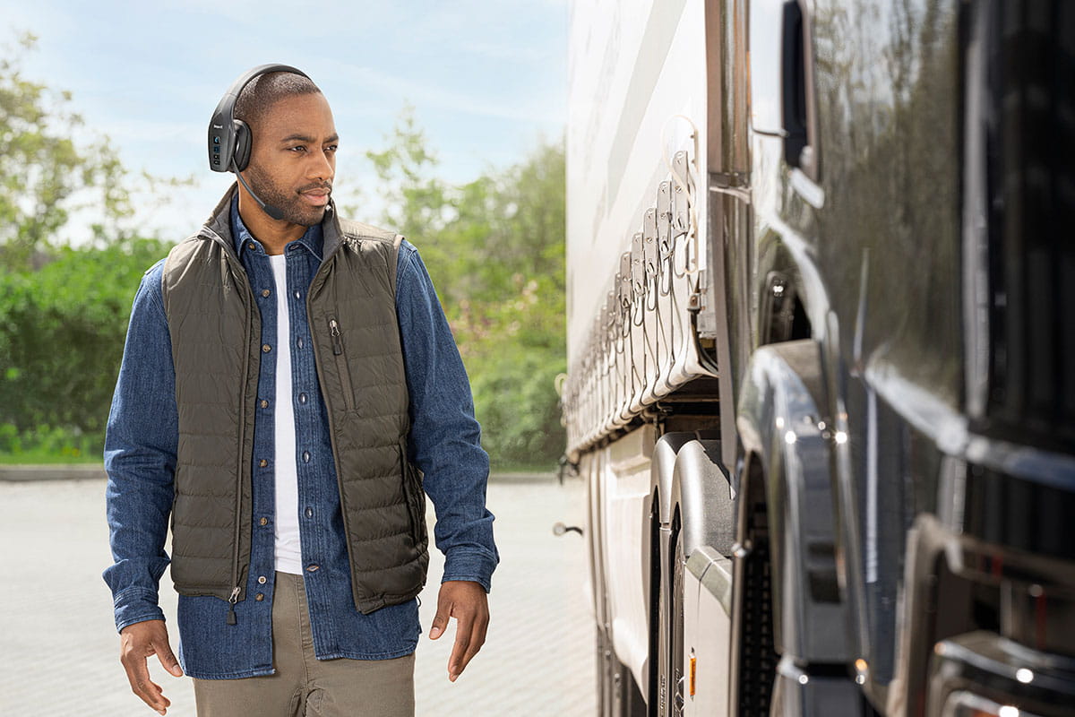 BlueParrott B650 By Truck  Walking 